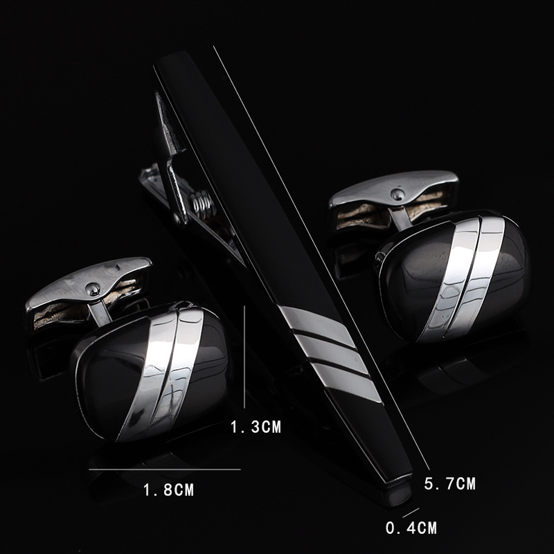 Męskie krawaty Spinki do manki – Tie Bar Set Gift recenzja i cena