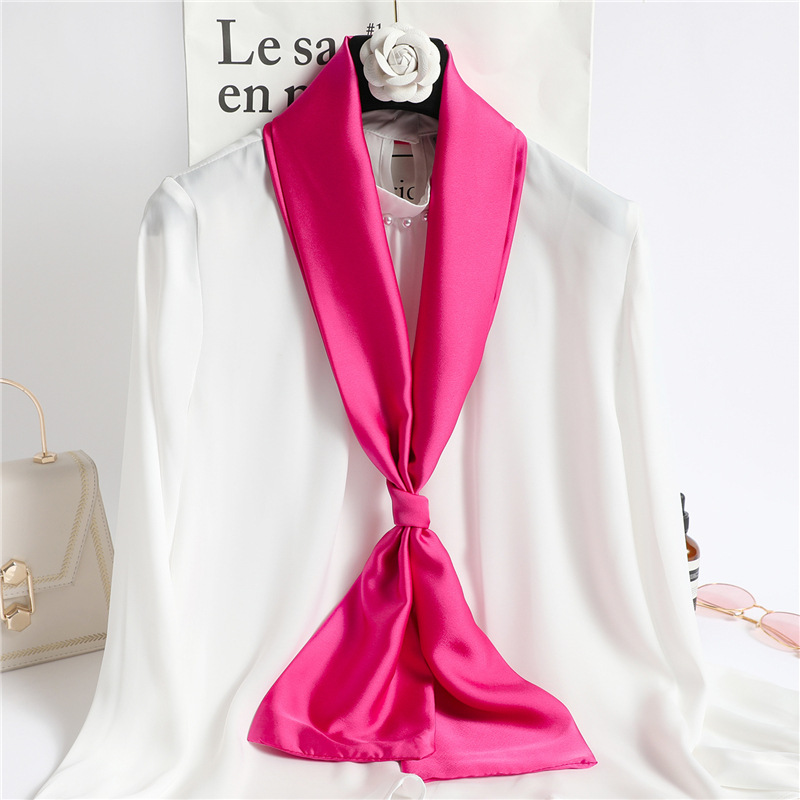 Czerwona Jednolita Długa Jedwa – Ascot Neck Scarf recenzja i cena