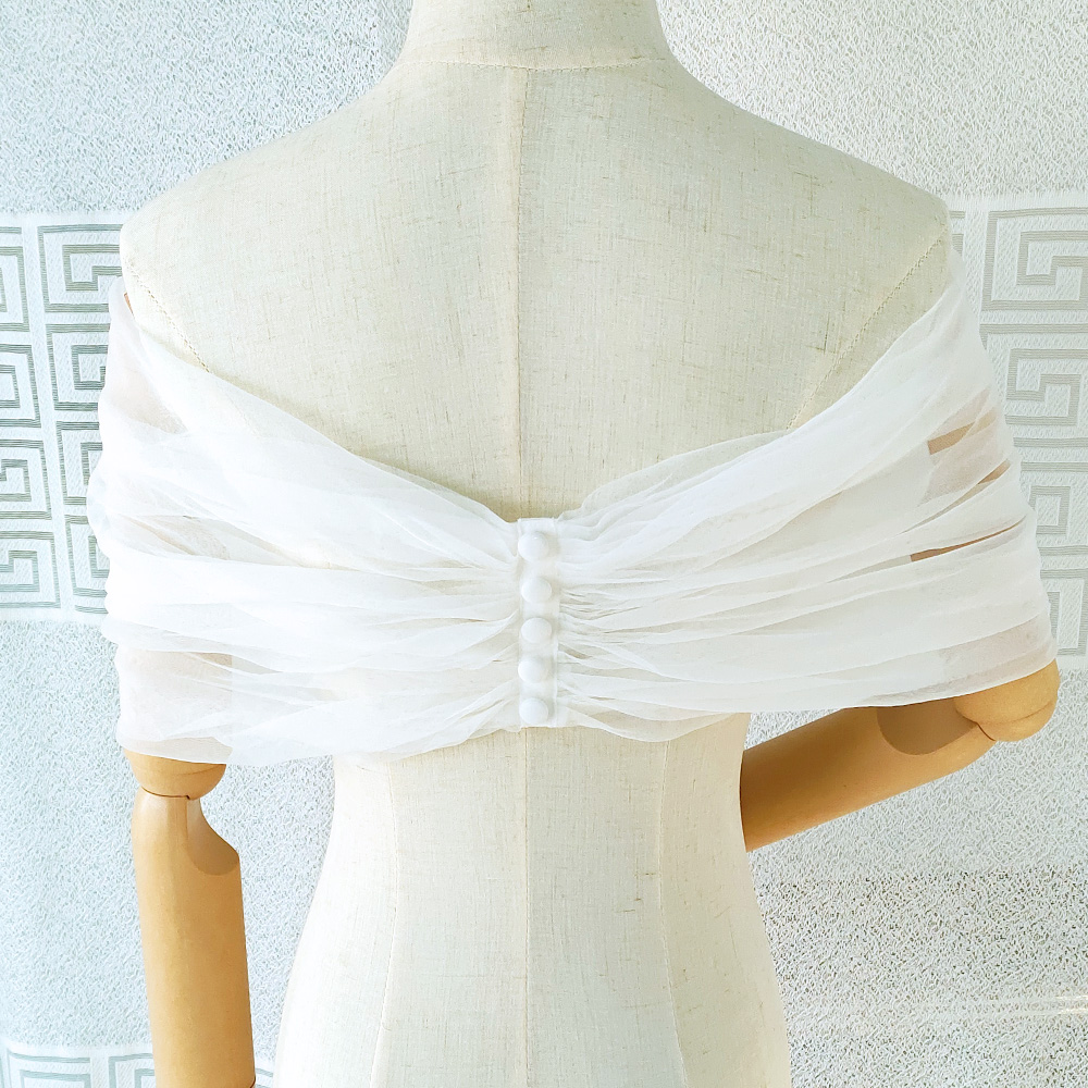 Damski plisowany tiulowy przez – Stole Wedding Shawl recenzja i cena