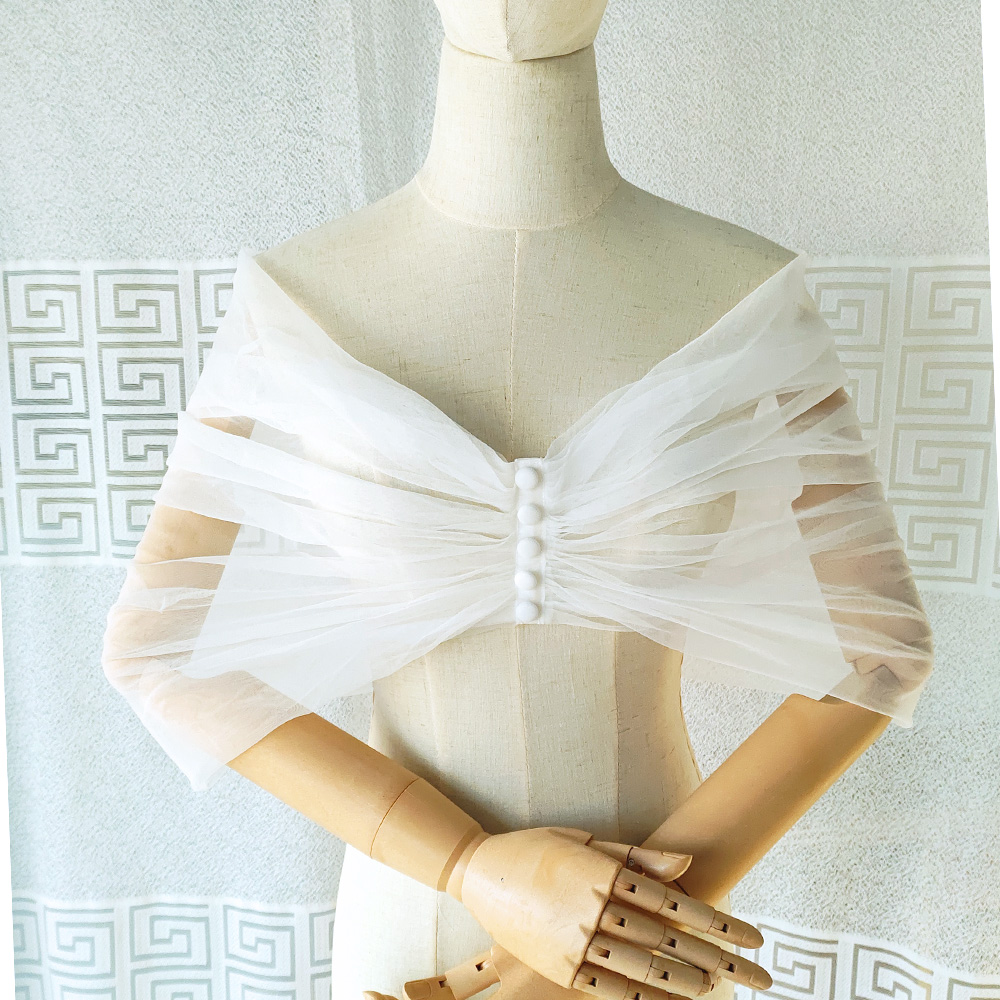 Damski plisowany tiulowy przez – Stole Wedding Shawl recenzja i cena