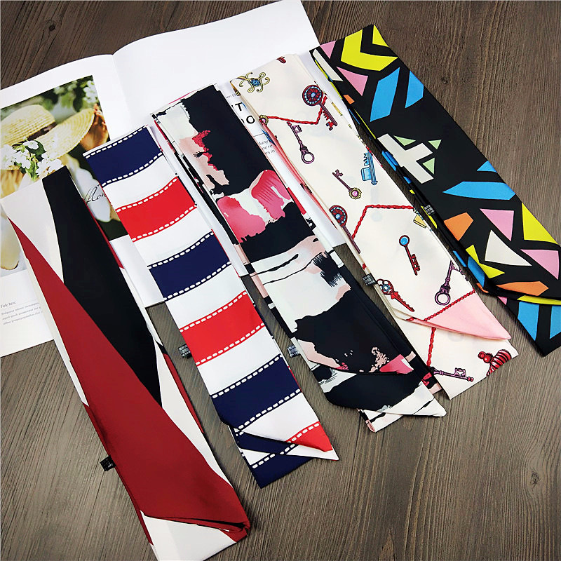 TOP mała długa jedwabna apaszk – Silk Tie Striped recenzja i cena