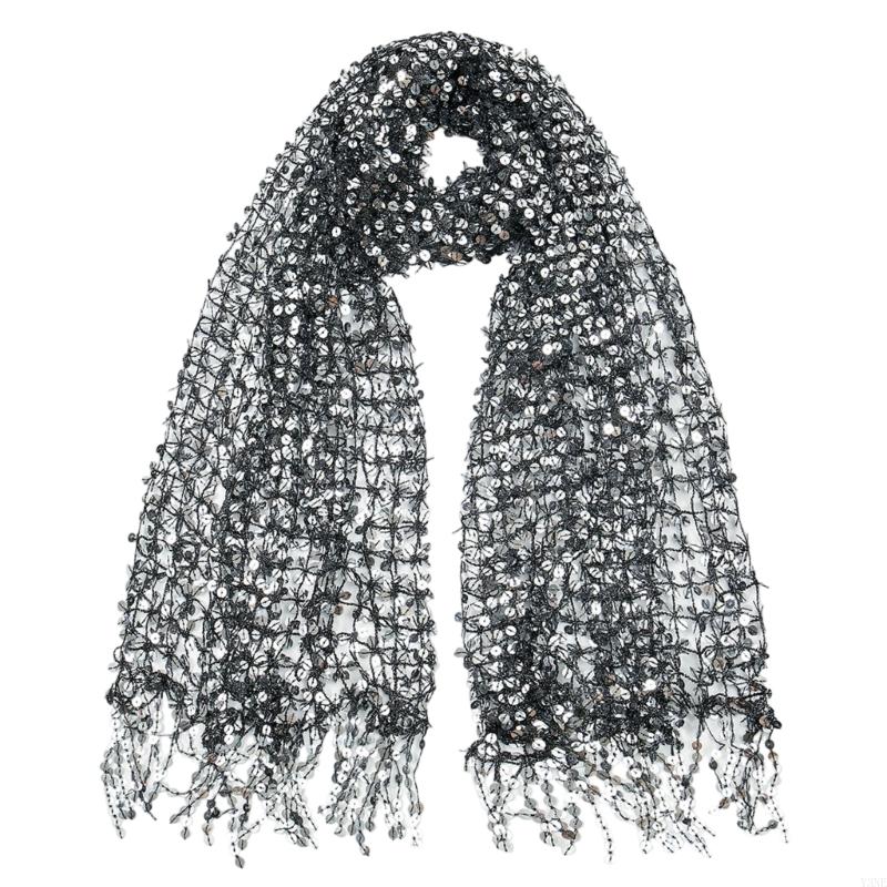 Y3NE zdobione cekinami szal śl – Stole Wedding Shawl recenzja i cena