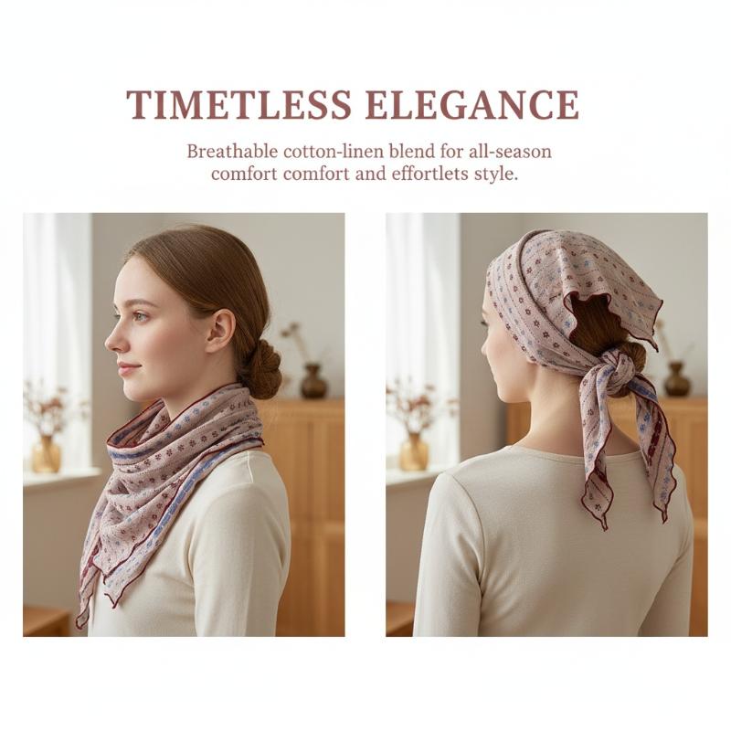 Bawełniano-lniany Trójkątny Sz – Bandana Cotton recenzja i cena