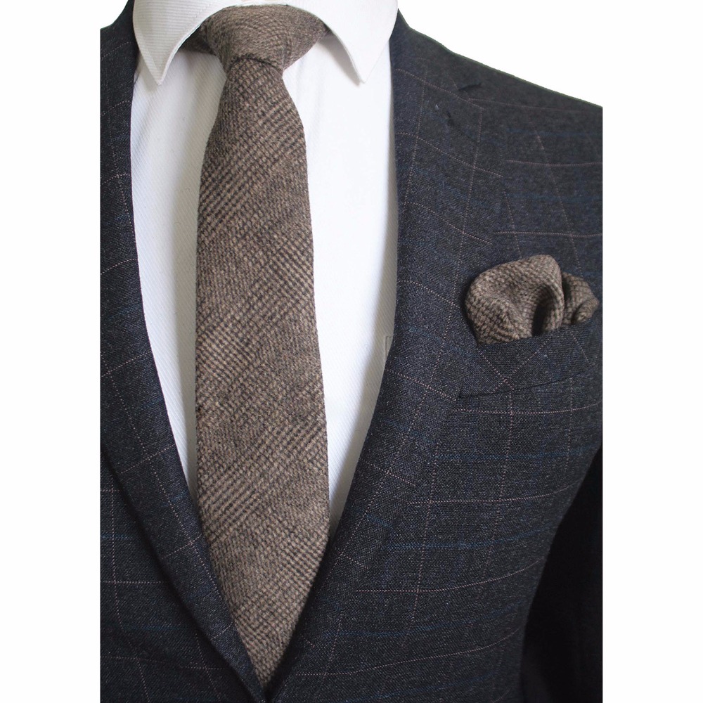 Ricnais 8cm Wełniany krawat w  – Handkerchief Cotton Men recenzja i cena