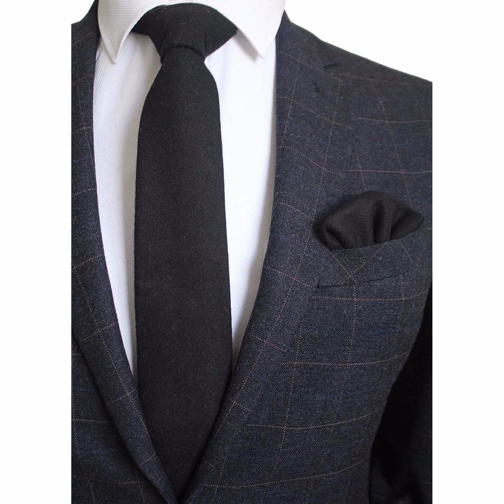 Ricnais 8cm Wełniany krawat w  – Handkerchief Cotton Men recenzja i cena