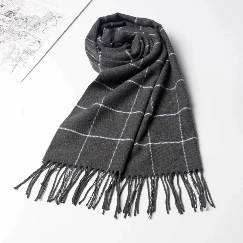 2024 Nowy zimowy szalik męski  – Muffler Men Wool recenzja i cena